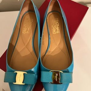 Salvatore Ferragamo Varina Patent Leather Flats